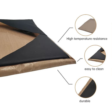 heat press cover details — Non stick PTFE upper - lower heat press covers for DTG & DTF printers